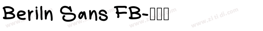 Beriln Sans FB字体转换
